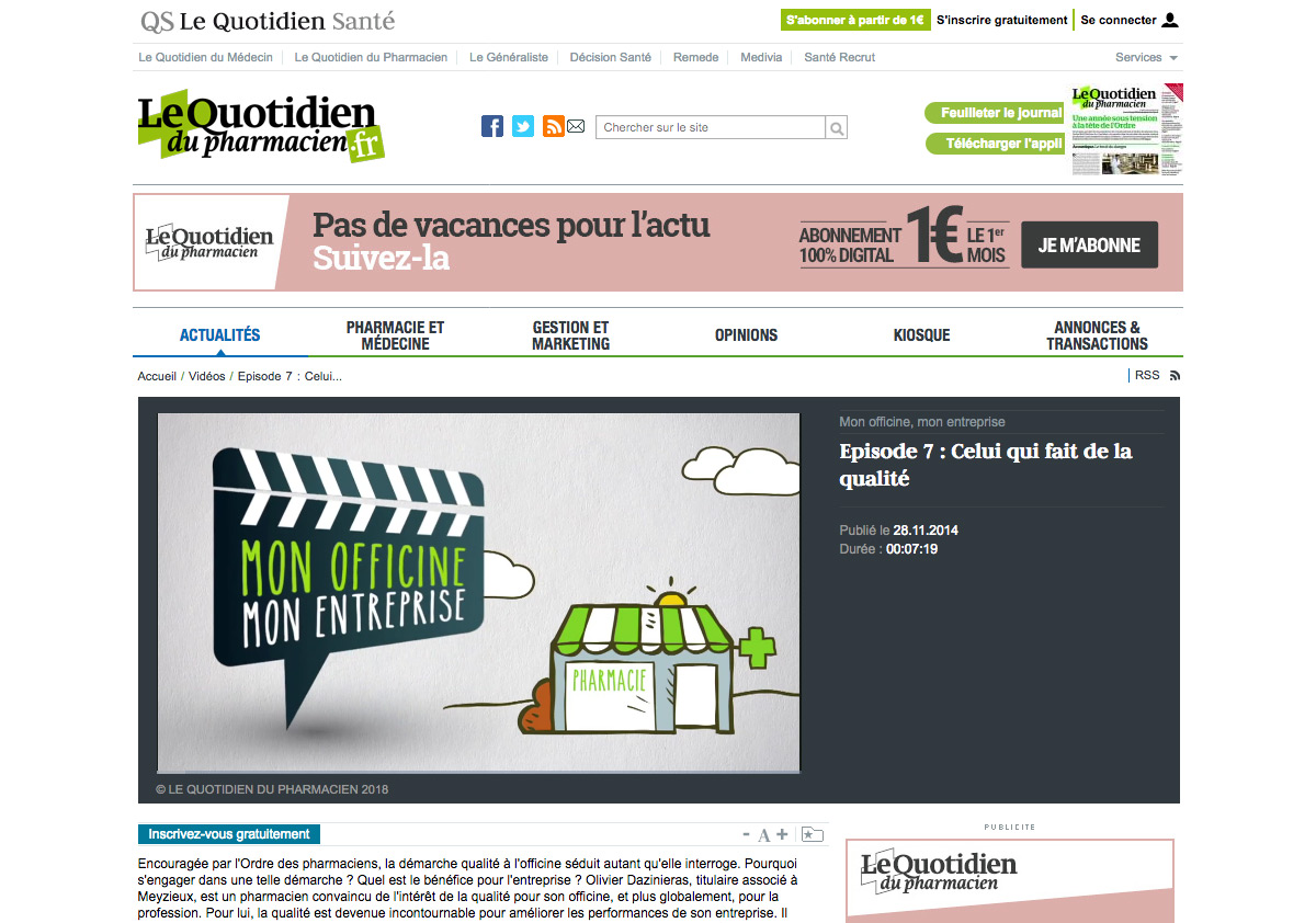 site Quotidien du Pharmacien